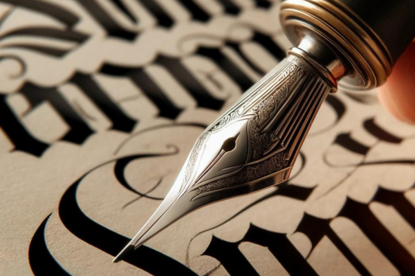 Letra Gótica com Penas de Aço: Tutorial para Criar Letras Elegantes e Intrincadas