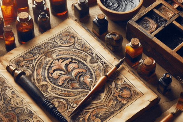 Estilo Renascentista: Preparação e Aplicação de Tinta Natural em Manuscritos - Técnicas e Métodos